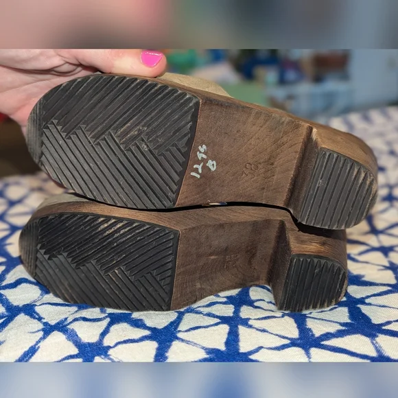 Lotta's Stockholm Highwood Taupe Clogs Oiled Nubuck Leather Brown Base 38 / 7.5 - Picture 11 of 15